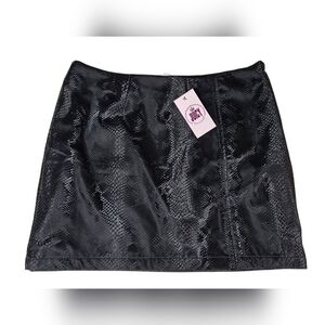 Juicy Couture Python Mini Skirt - Sz Lg - NWT